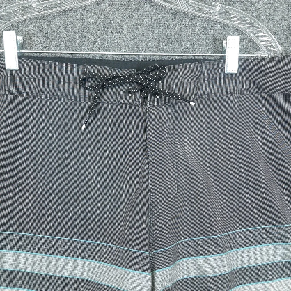 Billabong Board Shorts All Day Pro 40 Gray Mens Striped Recycled Surf Trunks